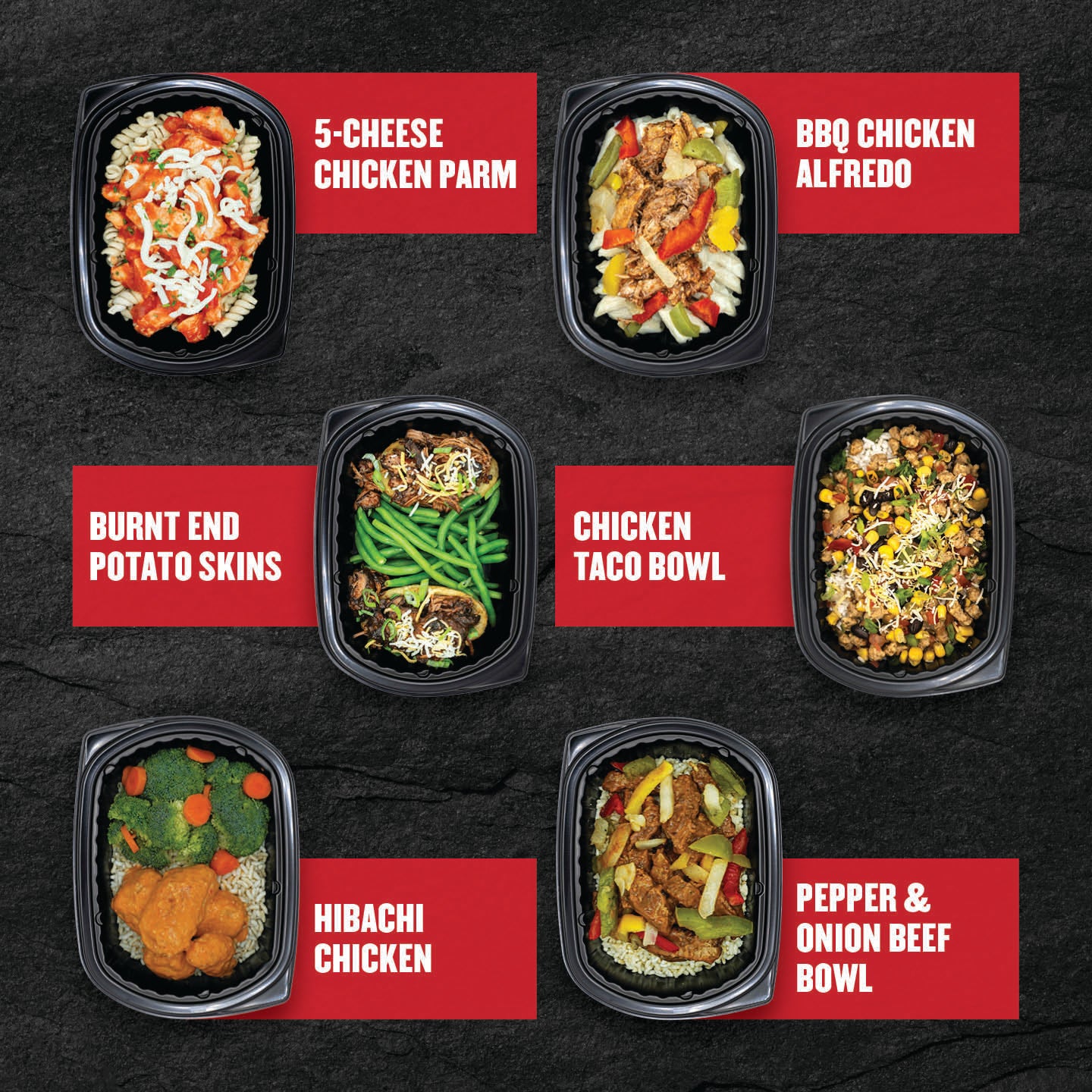 "Six Clean Eatz Kitchen Meal Prep Delivery Entrees."